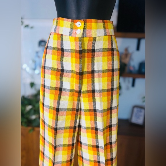 🌼 Vintage 1960s–Early 1970s Antigo Montreal Plaid Two-Piece Set - Picture 8 of 12